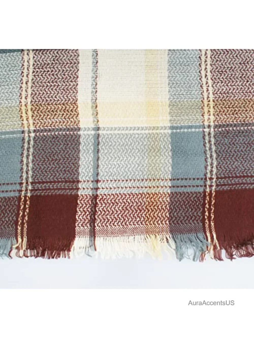 Oversized Plaid Blanket Scarf - Soft Acrylic Tartan Wrap, Shawl or Poncho